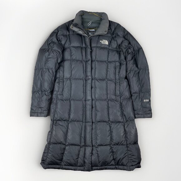 The North Face Jacket Womens S Black 600 Goose Down Metropolis Long Parka Coat - Picture 1 of 16
